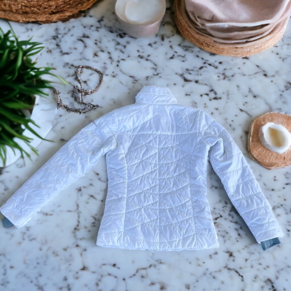 Columbia Mighty Lite III Insulated Windowpane White Jacket Women's Size Small - Picture 5 of 13